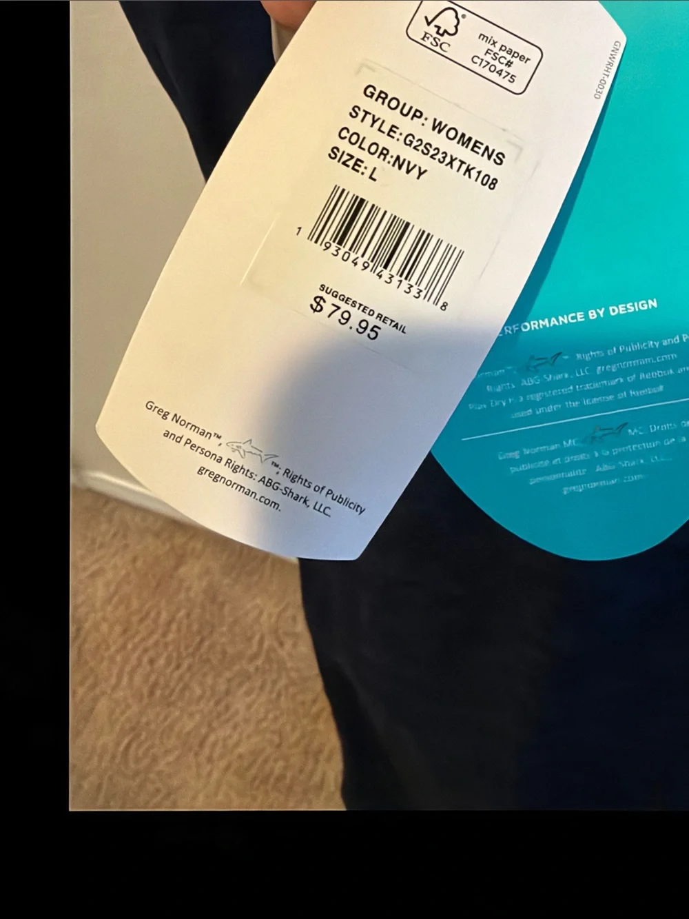 NWT Greg Norman Collection Navy Sleeveless Zip-Front Swim Coverup